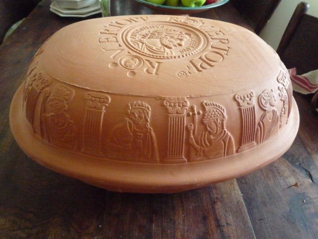 Romertopf giga groot 117 w germany 35x31 + deksel 10 cm, Ophalen of Verzenden, Nieuw, Overige materialen, Overige typen