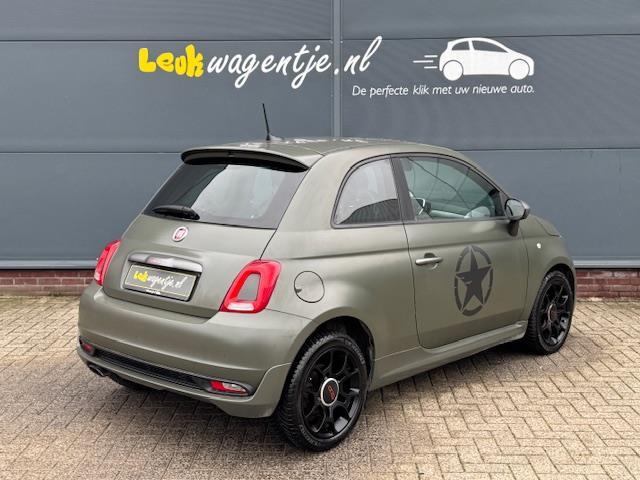 Fiat 500 0.9 Turbo Sport 105 PK *navi *climate *beats *16”, Auto's, Fiat, Voorwielaandrijving, Gebruikt, Zwart, Leder en Stof