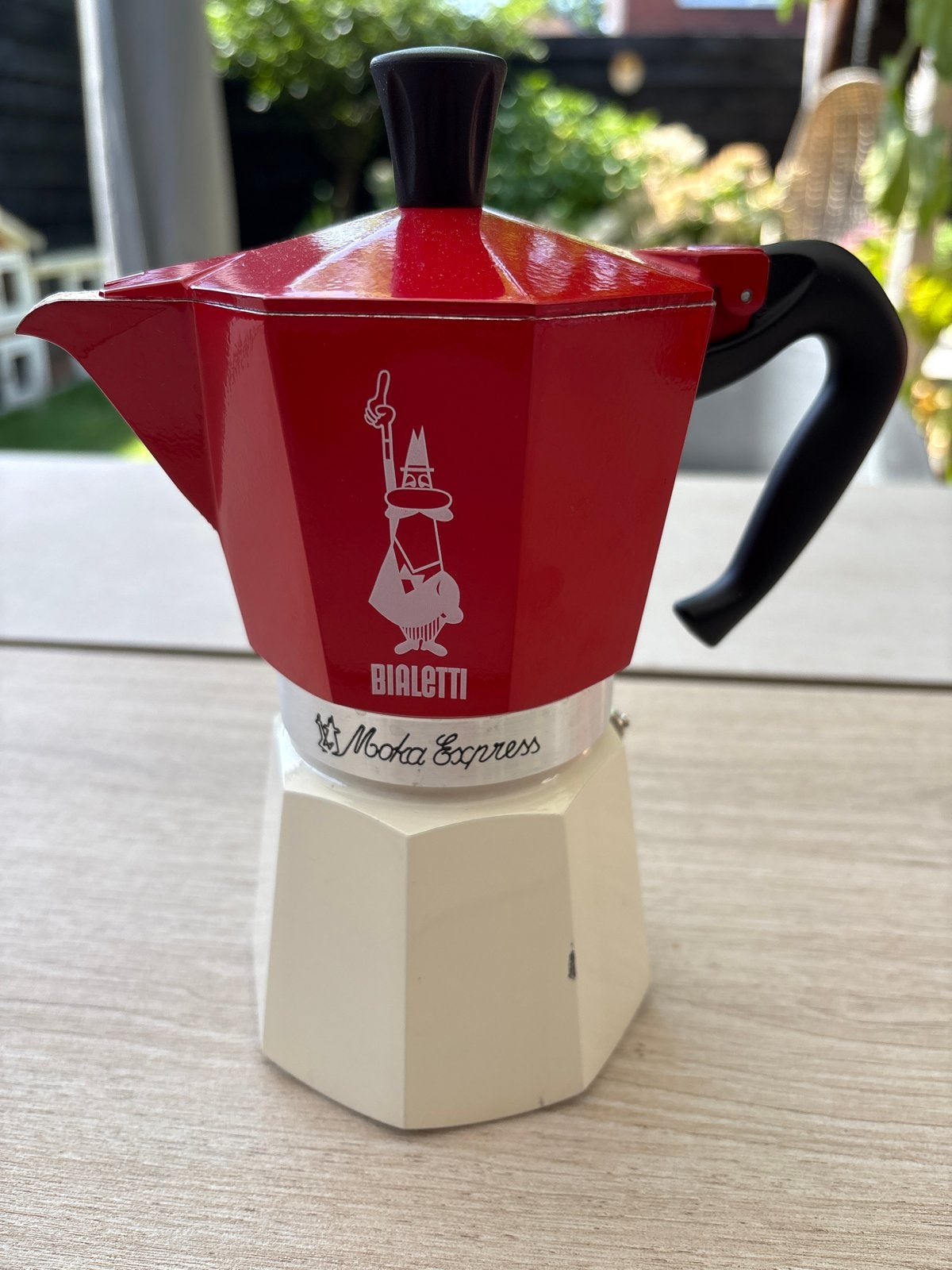 Bialetti Moka Express  Percolator 6 kops, Ophalen, Gebruikt, Espresso apparaat, Gemalen koffie