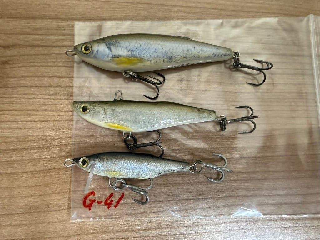 3x Handmade Wobblers voor Roofblei Nieuw Gamakatsu Dreggen, Watersport en Boten, Haak, Nieuw, Ophalen of Verzenden, E