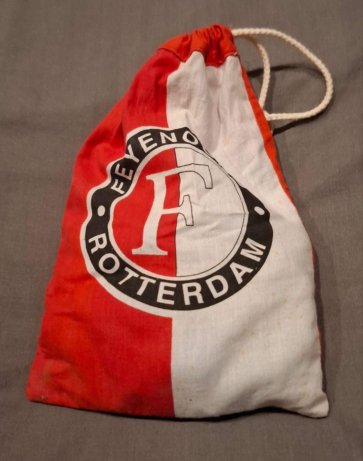 Feyenoord knikkerzak met knikkers - Vintage, Ophalen of Verzenden, Gebruikt, Jongen of Meisje