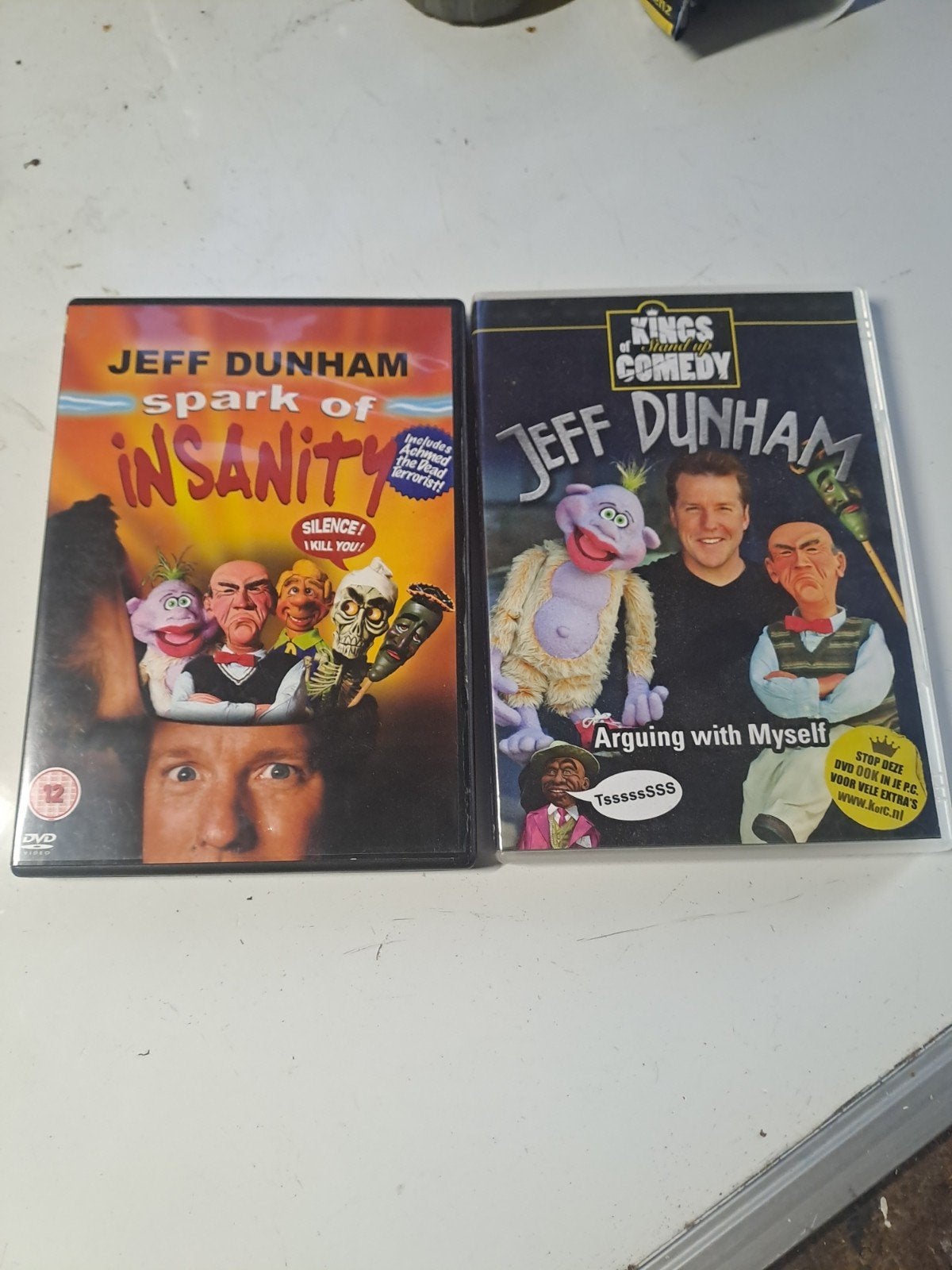 Jeff Dunham DVD's: Arguing with Myself & Spark of Insanity, Stand-up of Theatershow, Overige artiesten, Engels, Nederlands