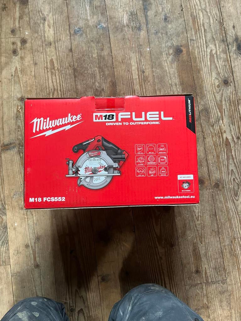Milwaukee M18 FUEL Cirkelzaag M18 FCS552, Cirkelzaag, 70 mm of meer, Nieuw, Ophalen of Verzenden