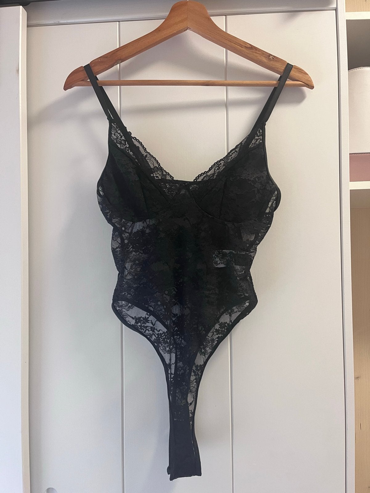 Zwarte kanten body, Kleding | Dames, Verzenden, Zwart, Body of Korset