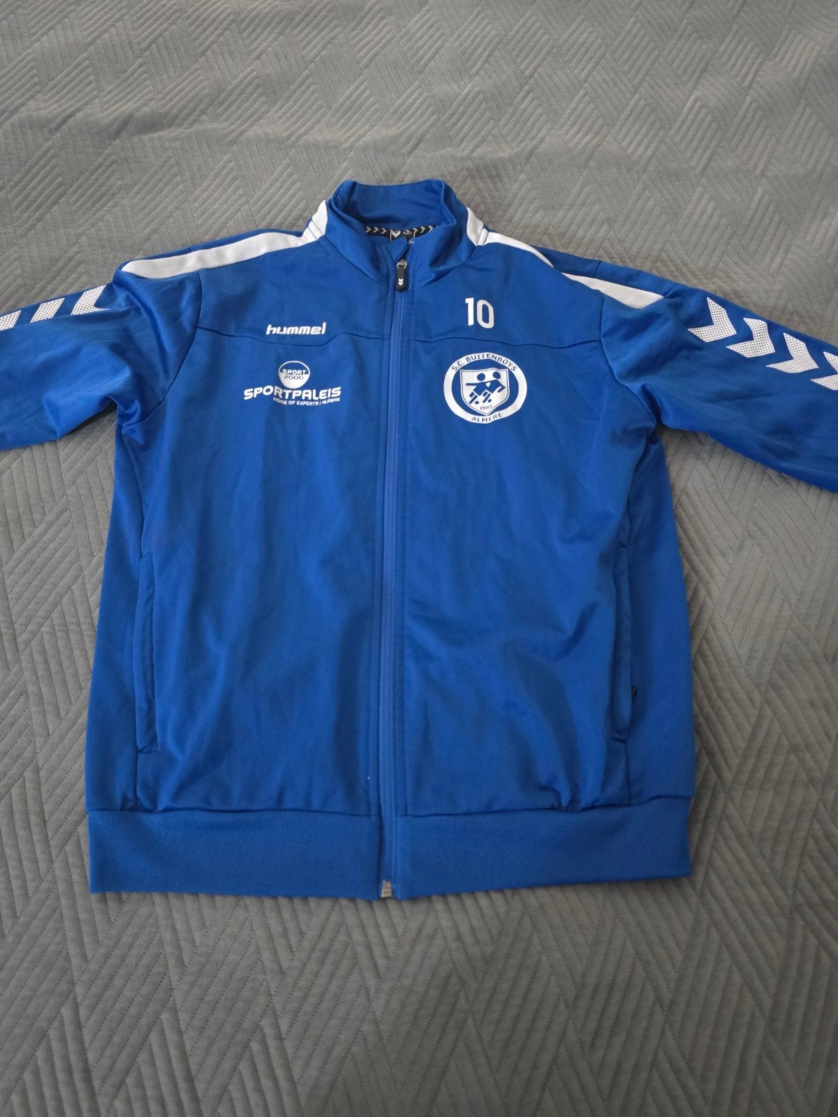Hummel trainingstop Sc Buitenboys maat S, Ophalen, Blauw, Voetbal, Gedragen