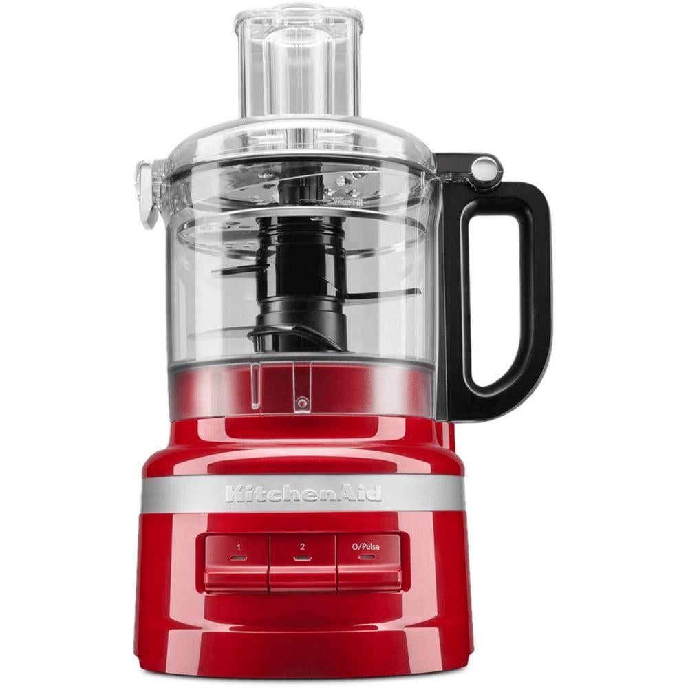 Kitchenaid Foodprocessor 1,7L Rood als nieuw, Ophalen, Zo goed als nieuw, 3 snelheden of meer