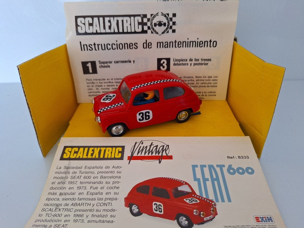 Scalextric Vintage Seat 600 Ref Nr 8333, Kinderen en Baby's, Speelgoed | Racebanen, Overige merken, Nieuw, Scalextric, Ophalen of Verzenden