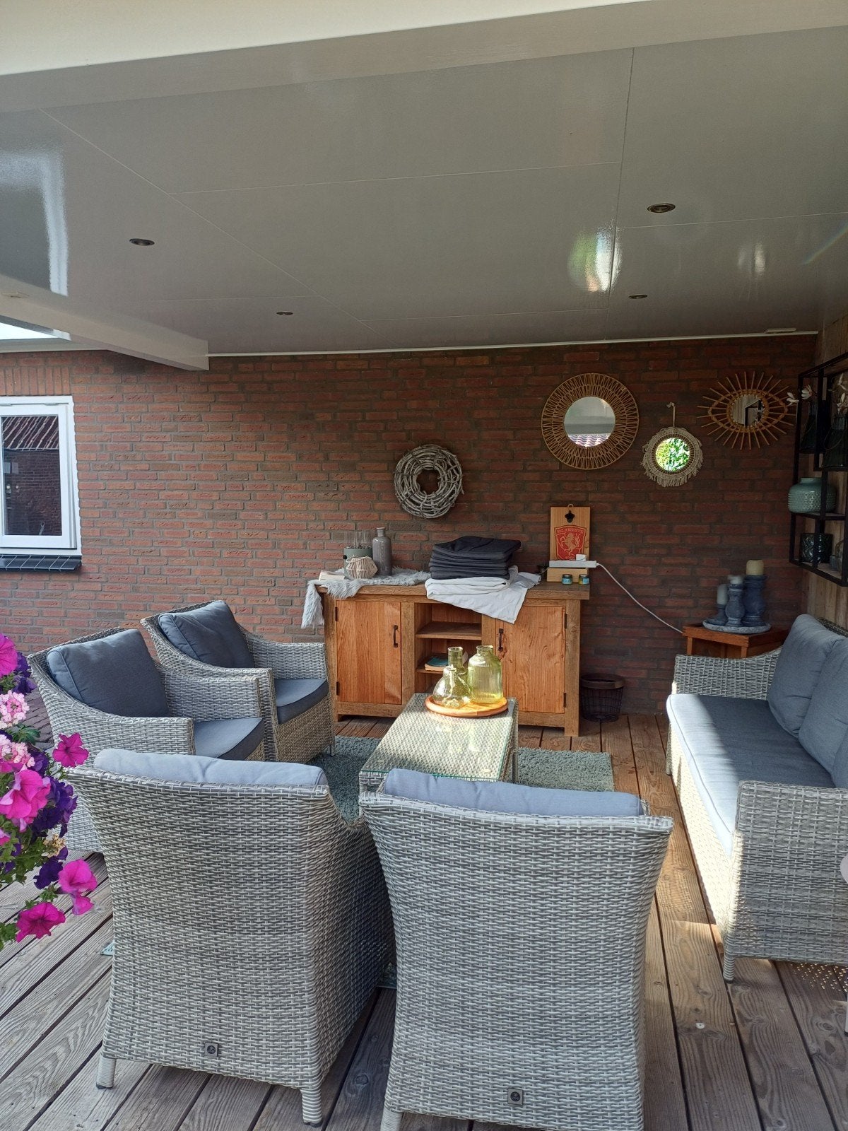 Lounge set 7 persoons, Ophalen, Kunststof, Gebruikt, Bank
