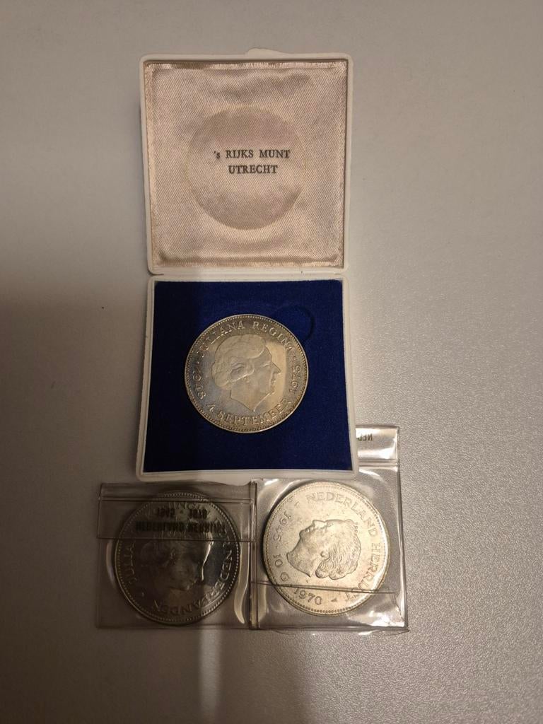 Zilveren tientje Juliana, Postzegels en Munten, Munten | Nederland, Verzenden, Koningin Juliana, 10 gulden, Zilver