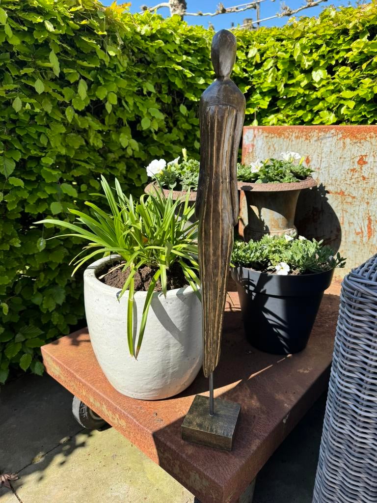 Moritz  schulptuur houten beeld, Ophalen of Verzenden, Op sokkel, Beeld, Hout