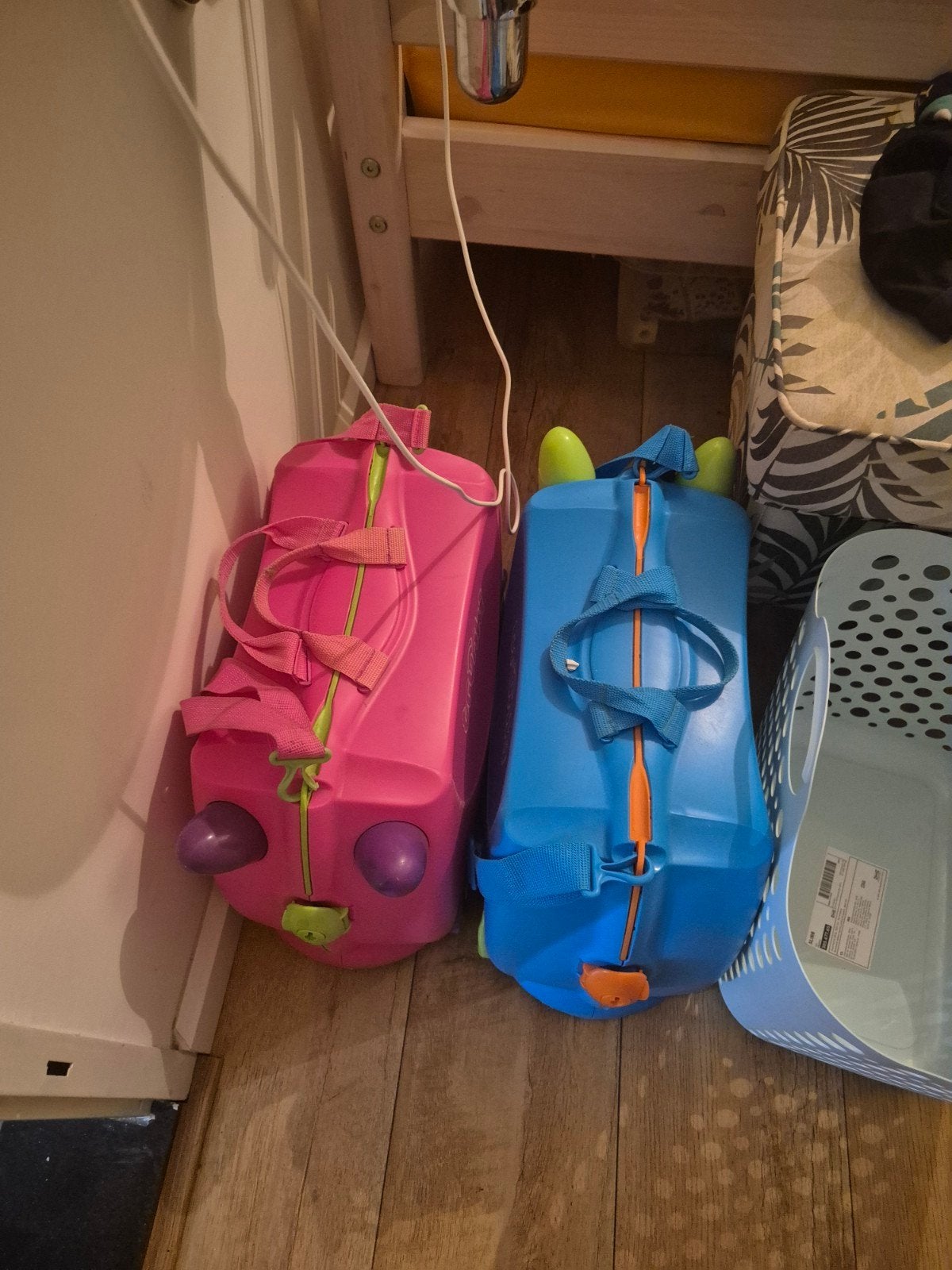 Trunki Kinderkoffer 2x - Blauw en Roze, Ophalen, Gebruikt