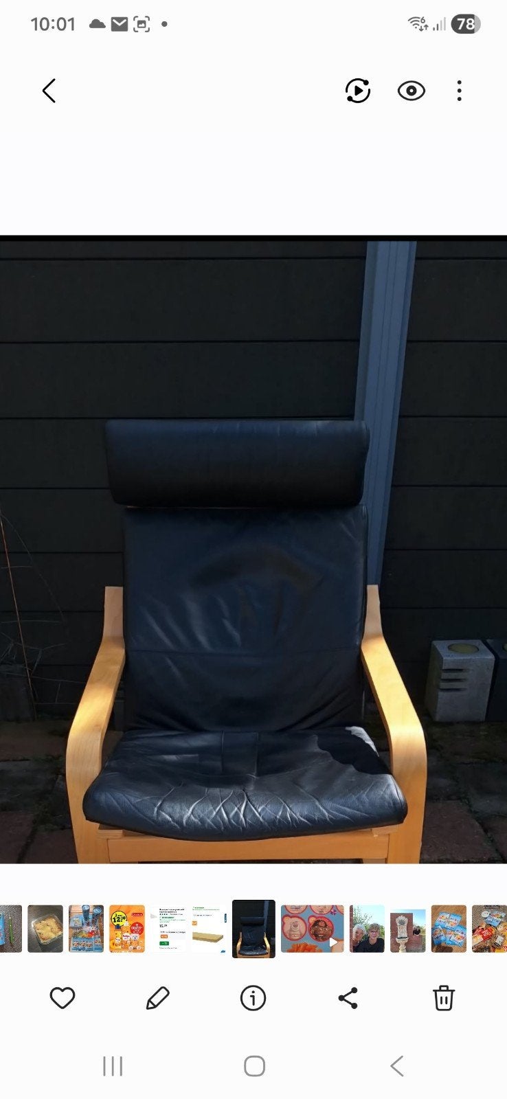 ikea stoel, Ophalen, Gebruikt, 50 tot 75 cm