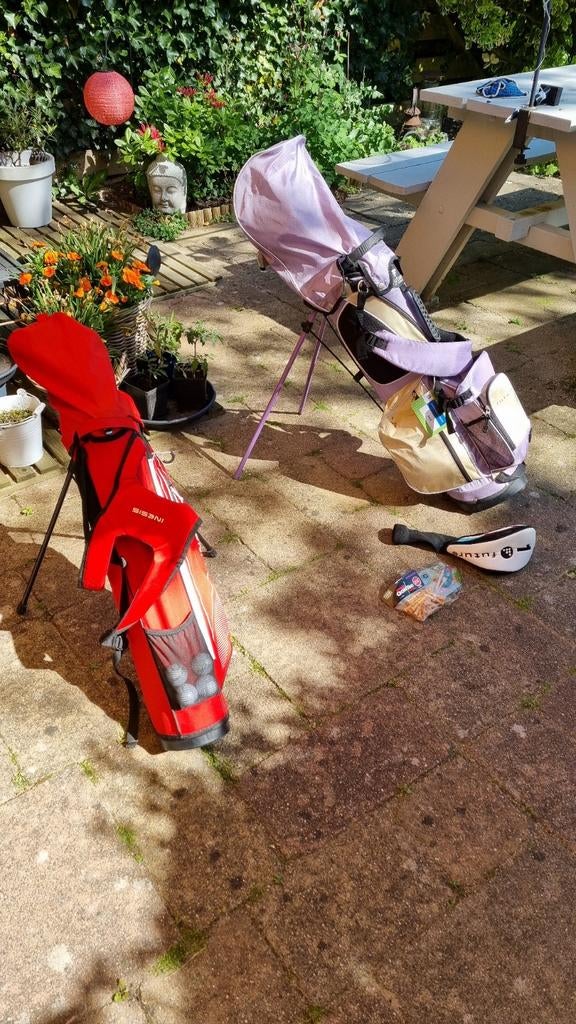 Golfstandbags compleet voor kinderen, Sport en Fitness, Golf, Ophalen, Gebruikt, Tas, Overige merken