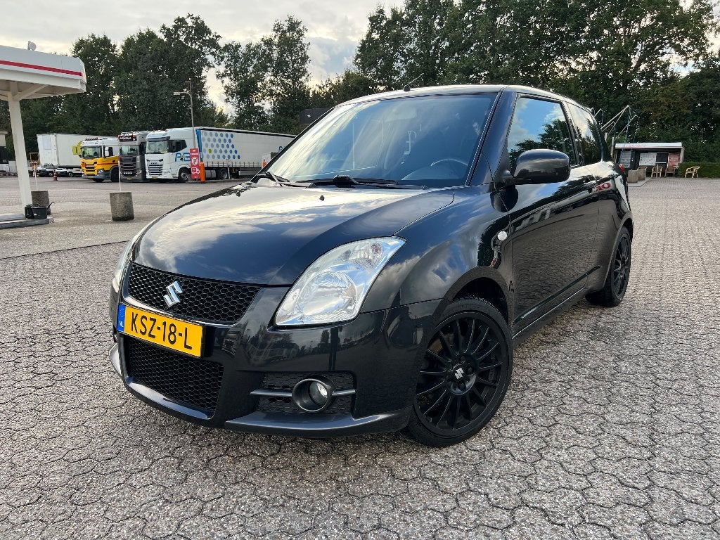 Suzuki Swift 1.6 3D Sport 2011 Zwart, Auto's, Voorwielaandrijving, 1005 kg, Zwart, 4 cilinders
