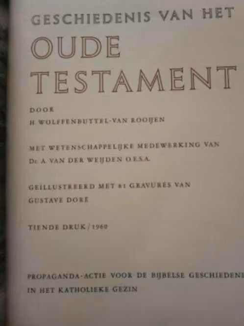 Bijbelse geschiedenis en boek katholieke gezin, Ophalen of Verzenden
