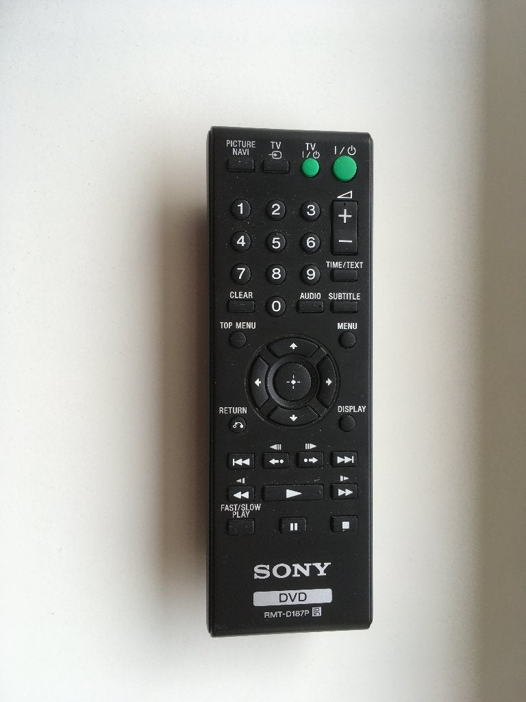 sony rmt-d187p remote control dvd / bd blu ray speler, Ophalen of Verzenden, Zo goed als nieuw, Origineel, Dvd