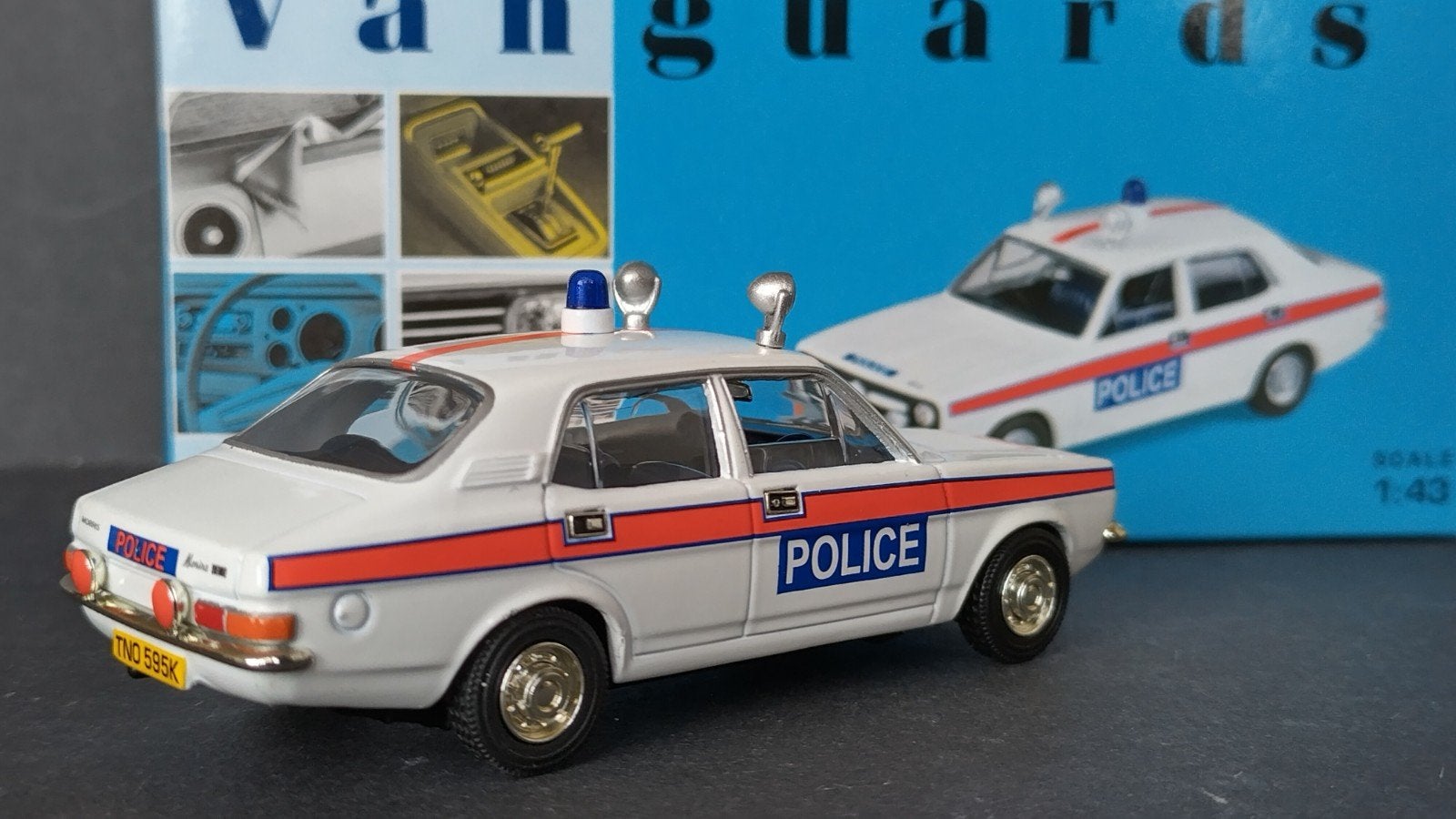 Morris Marina 1800 Essex Police 1:43 Vanguards Pol, Hobby en Vrije tijd, Auto, ., Nieuw, .