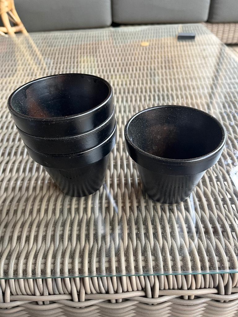 bloempotjes, Rond, Ophalen of Verzenden, Zo goed als nieuw, Balkon