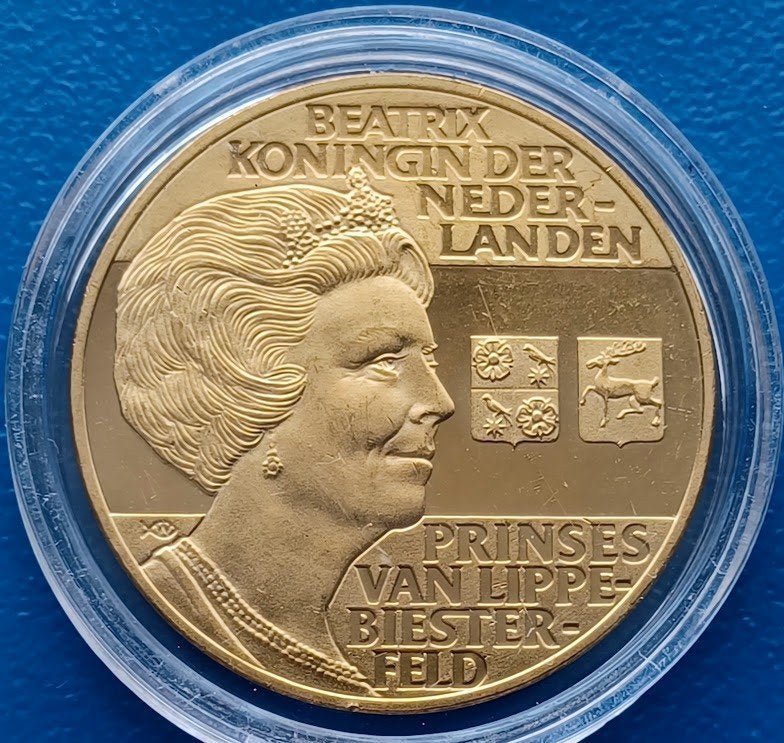 Penning Koningin Beatrix, Gravin van Spiegelberg, Verzenden, Overige materialen, Nederland
