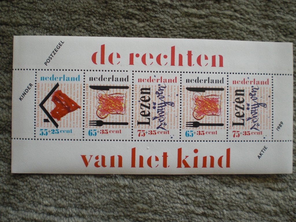 Velletje Kinderpostzegels 1989 Postfris, Postzegels en Munten, Postzegels | Nederland, Ophalen of Verzenden, Na 1940, Postfris