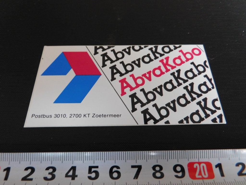 sticker Zoetermeer AbvaKabo Postbus 3010, Ophalen, Zo goed als nieuw