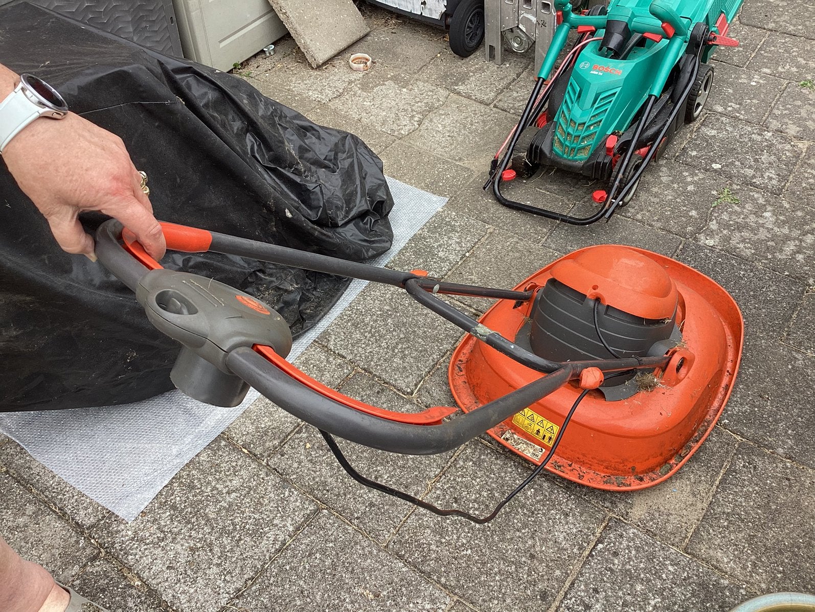 Flymo, Ophalen, Gebruikt, Elektrische grasmaaier