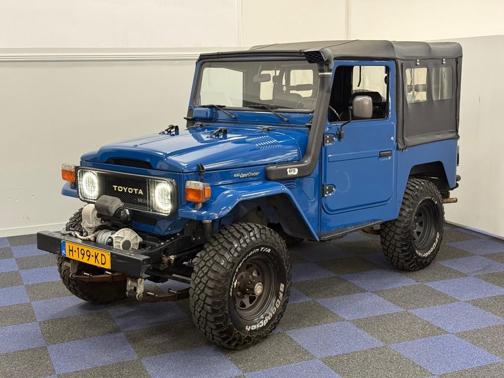 Toyota Land Cruiser 3.4 D FRP-top / SUPER SPECIALE CABRIO /, 3431 cc, Blauw, Bedrijf, Vierwielaandrijving