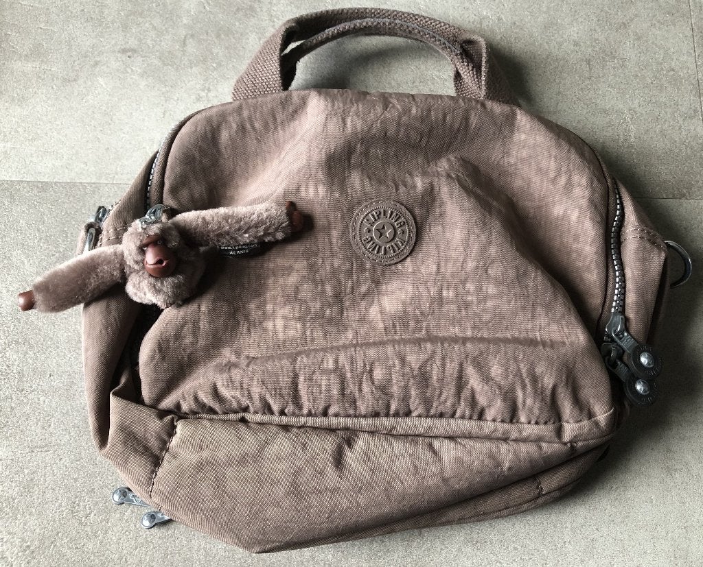 KIPLING - TAS - MET AAPJE-SLEUTELHANGER, Ophalen of Verzenden, Zo goed als nieuw, Blauw, Schoudertasje