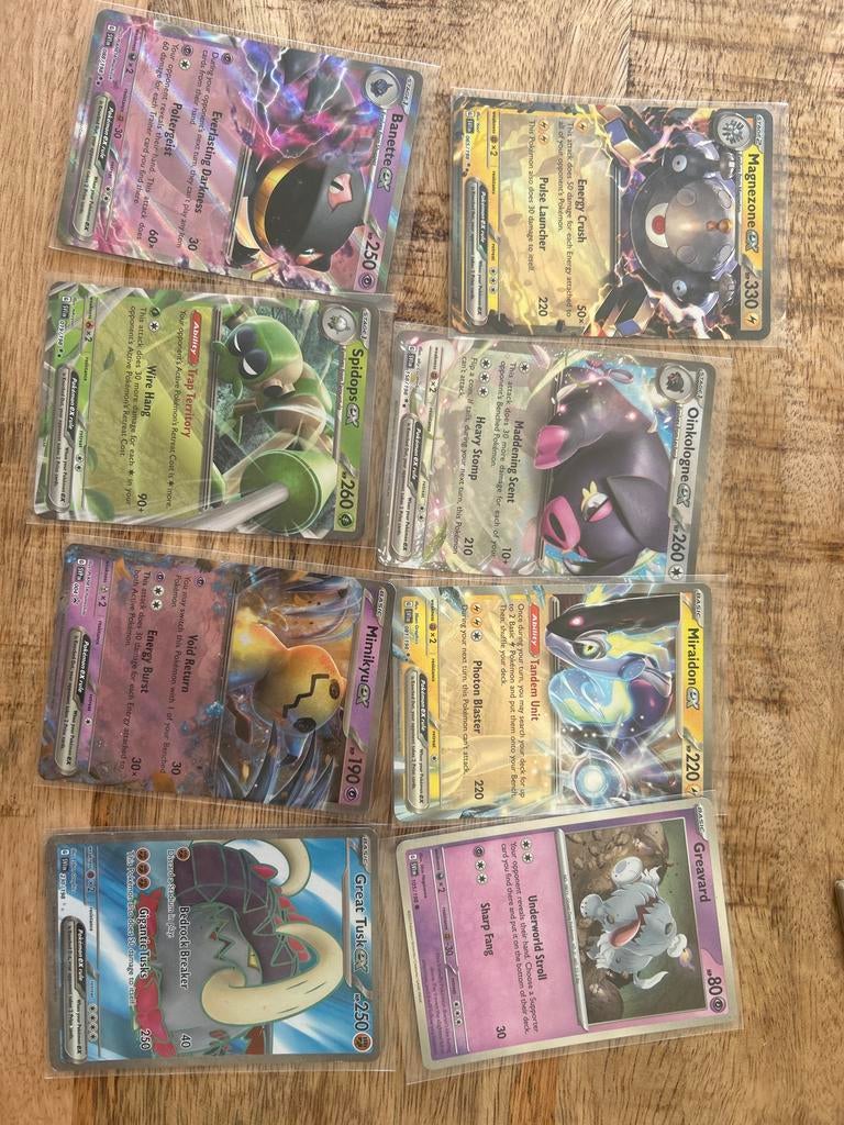 Pokémon kaarten - Set van 8 diverse kaarten, Ophalen, Nieuw, Meerdere kaarten, Foil