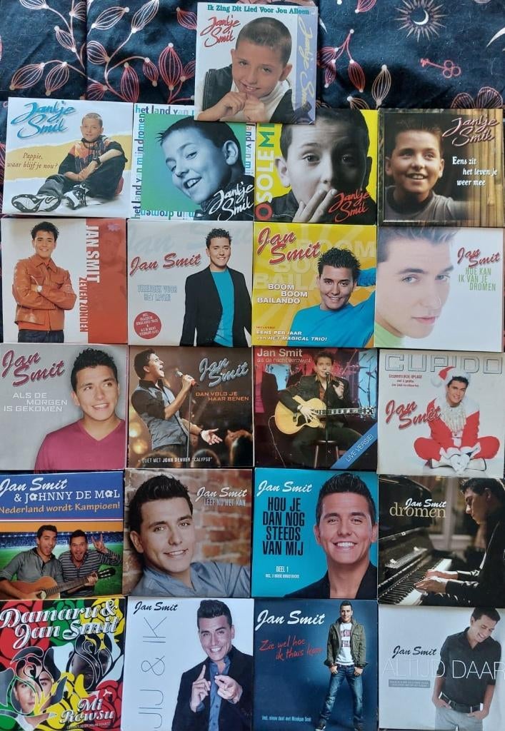 LOT 21 CD-SINGLES VAN JAN (tje) SMIT, Cd's en Dvd's, Cd Singles, 6 singles of meer, Ophalen of Verzenden, Zo goed als nieuw, Nederlandstalig