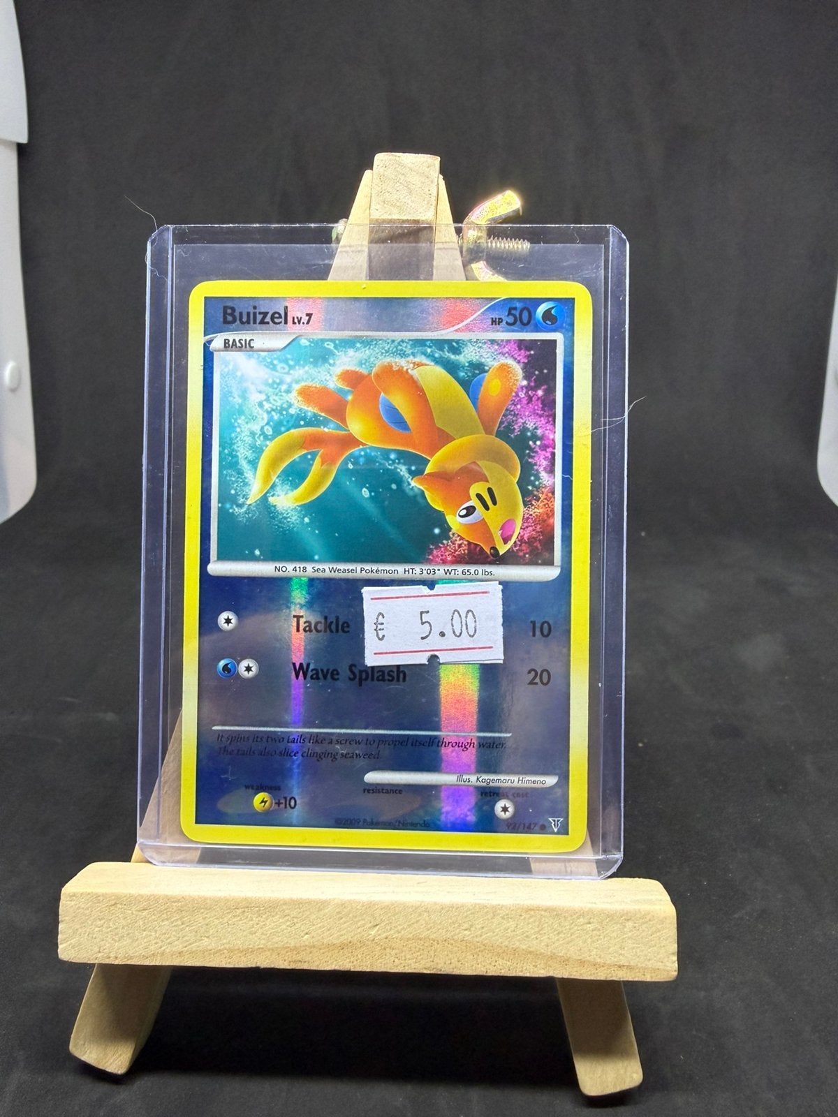 Buizel lv.7 92/147 reverse nm/nm, Ophalen of Verzenden, Zo goed als nieuw