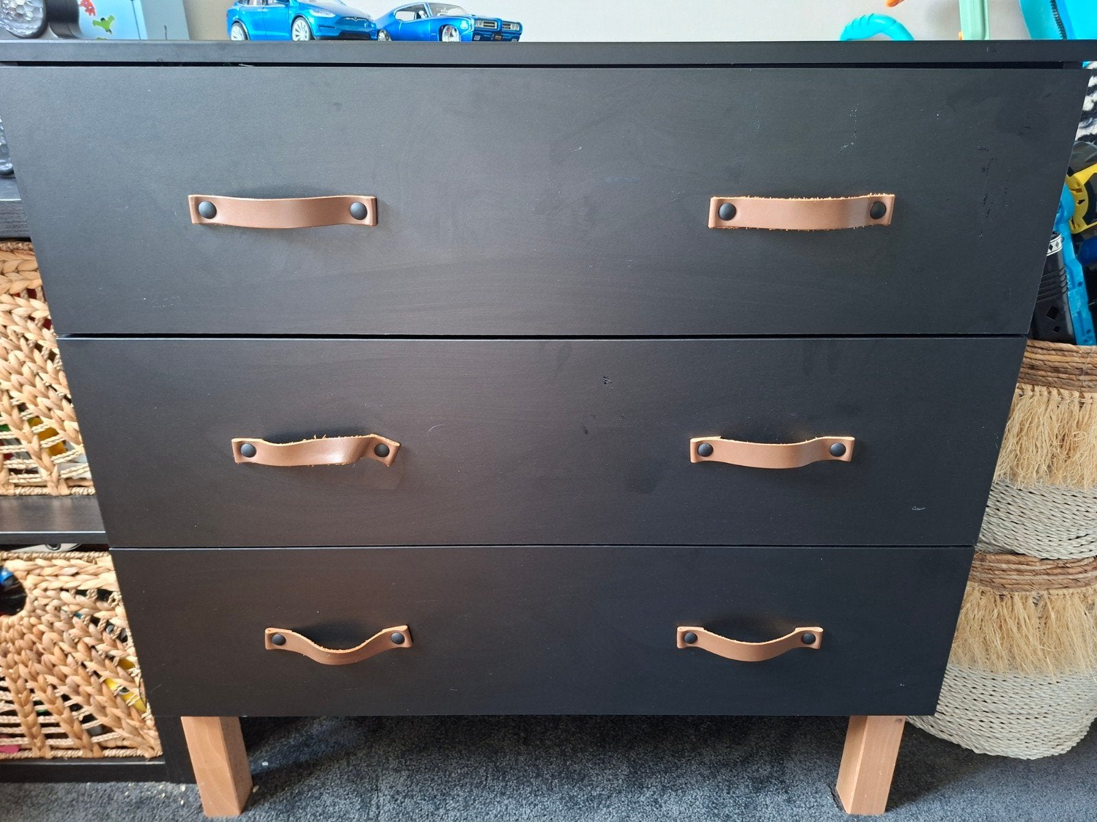 Zwarte commode Bopita, Gebruikt, 50 tot 70 cm, Ophalen of Verzenden, 100 cm of meer