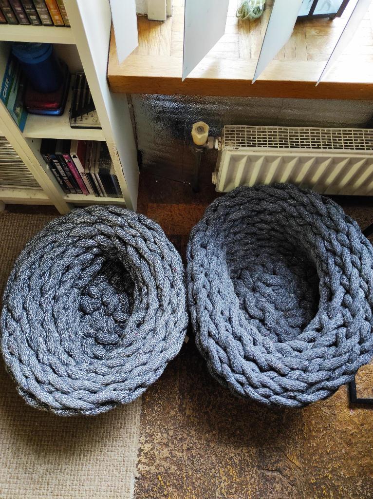 2 Kattenmanden grijs gevlochten Intratuin, Verzenden, Nieuw