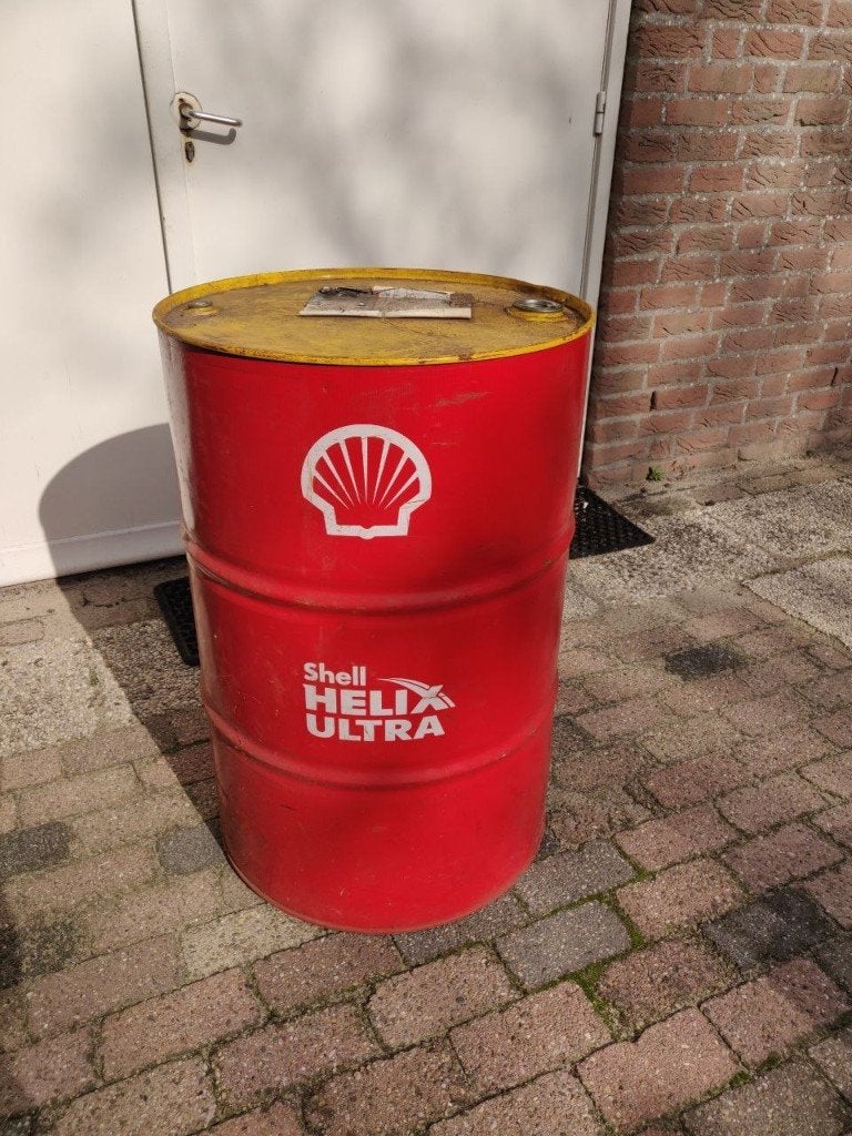 olievat drum voor vuurton of BBQ, Ophalen, Gebruikt