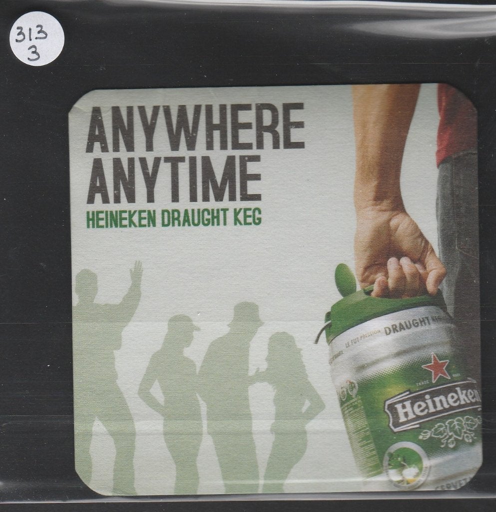Bierviltje Heineken C 313 3, Verzenden, Gebruikt, Viltje(s), Heineken