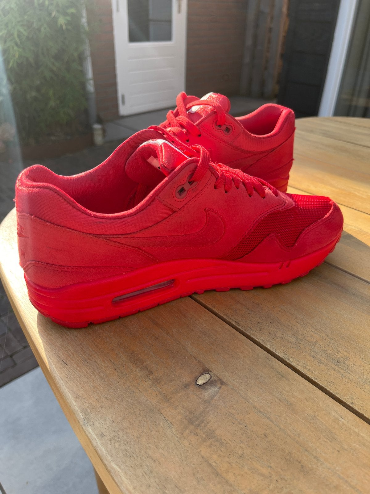 Nike Air Max 1 Rood - Maat 42 (US 8,5), Ophalen of Verzenden, Sneakers of Gympen, Gedragen, Rood