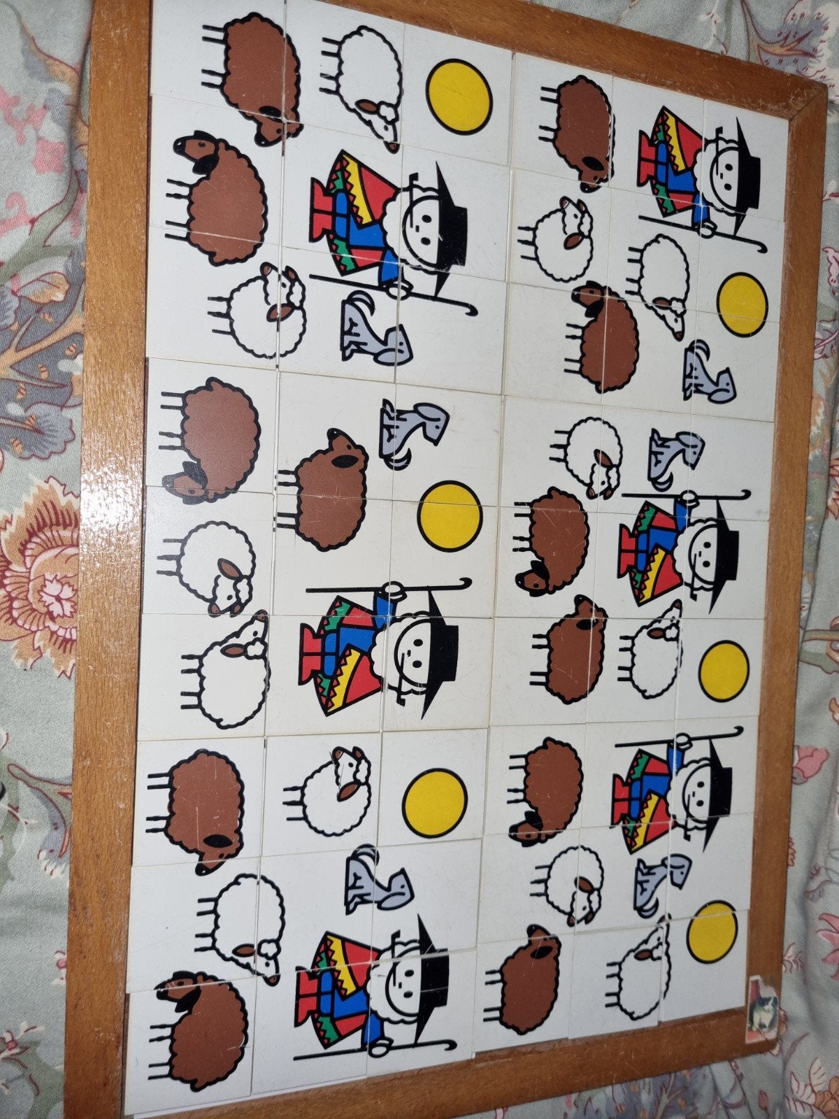 Educo Puzzel De Schaapsherder, 2 tot 4 jaar, Gebruikt, Ophalen of Verzenden, Van hout