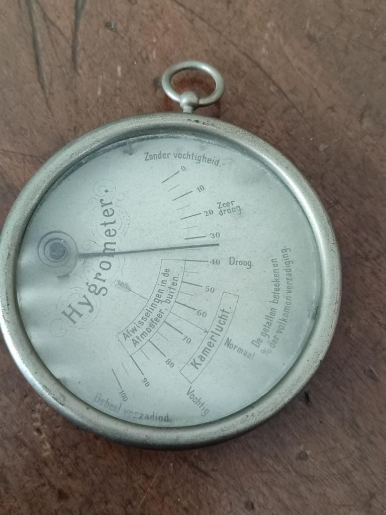 Oud hygrometer, Postzegels en Munten, Penningen en Medailles, Ophalen of Verzenden, Overige materialen
