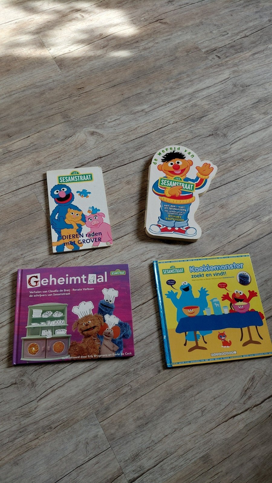 Sesamstraat Boekenpakket: 4 Leuke Boekjes voor Kinderen, Boeken, Gelezen, Fictie algemeen, Jongen of Meisje, Diverse auteurs