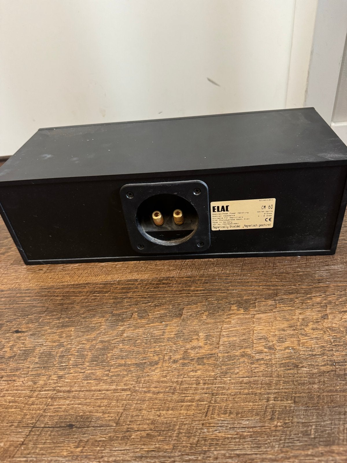 ELAC CM 60 Center Speaker - Zwart, Overige merken, Gebruikt, Ophalen of Verzenden, Geschikt voor surround/home cinema
