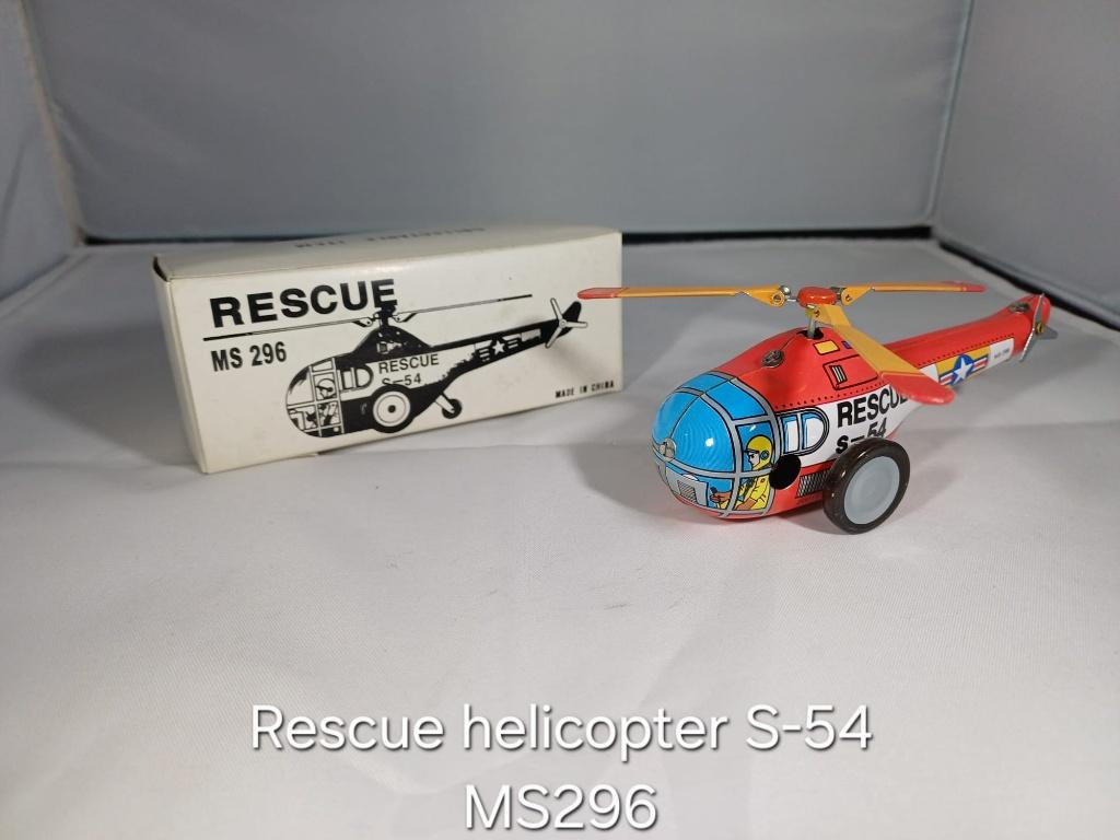 Blikken speelgoed Rescue helicopter S-54  MS296, Ophalen of Verzenden