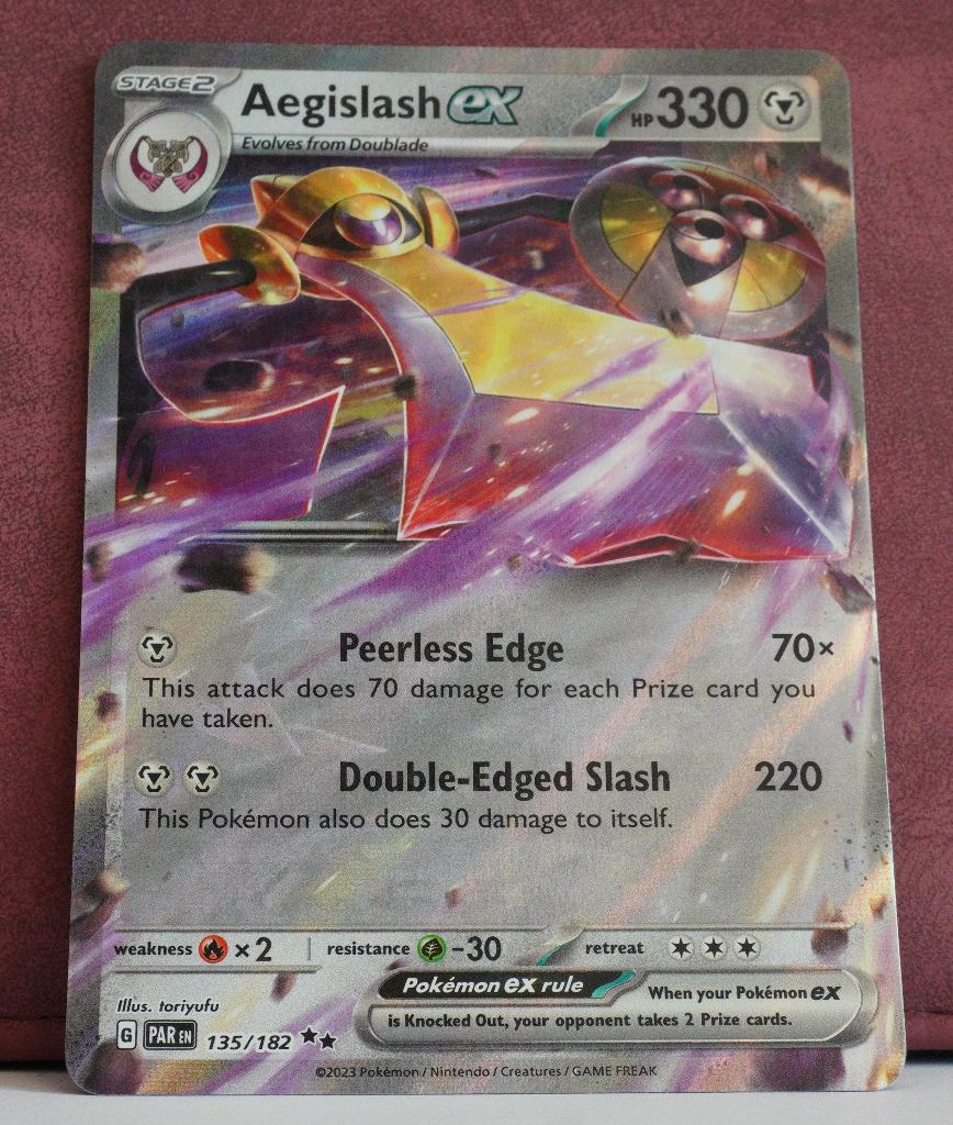 Aegislash EX 135-182 Paradox Rift Pokémon Kaart, Verzenden, Nieuw, Losse kaart