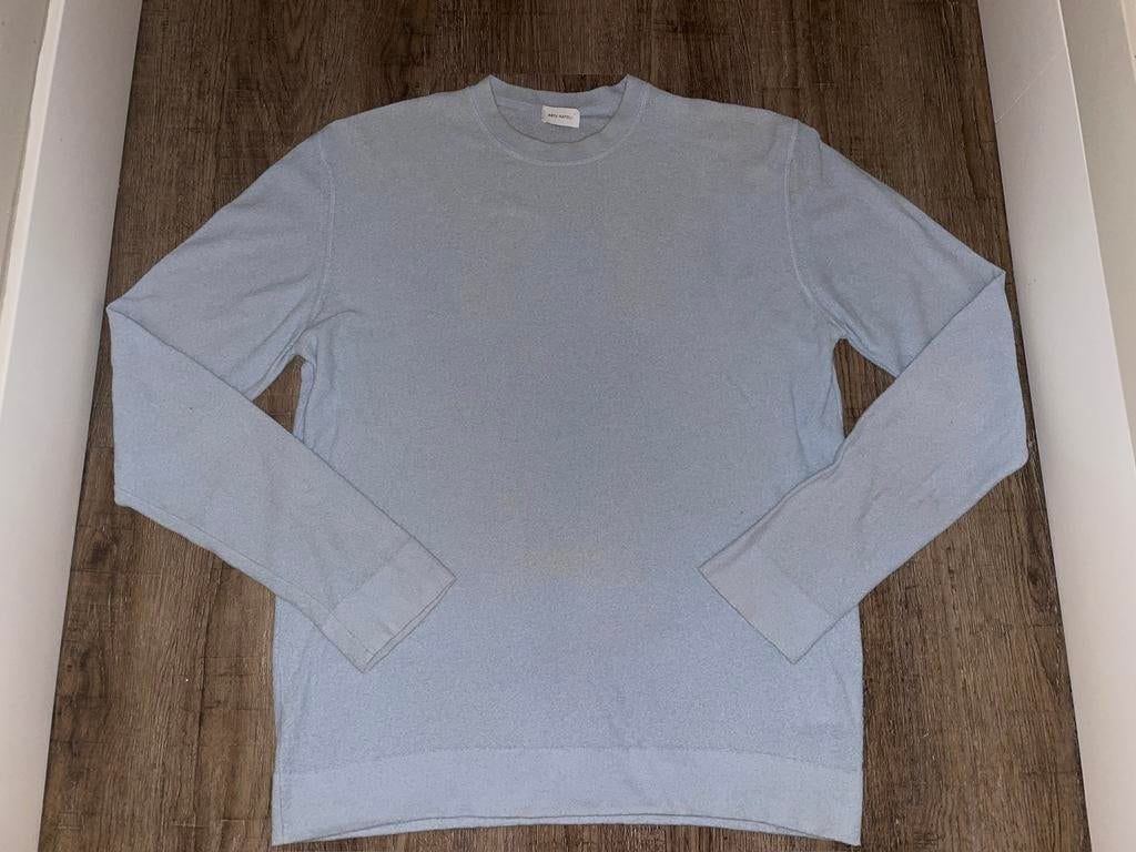 ARTU NAPOLI licht baby blauwe badstof sweater trui mt XL, Ophalen of Verzenden, Gedragen, Maat 56/58 (XL), Blauw