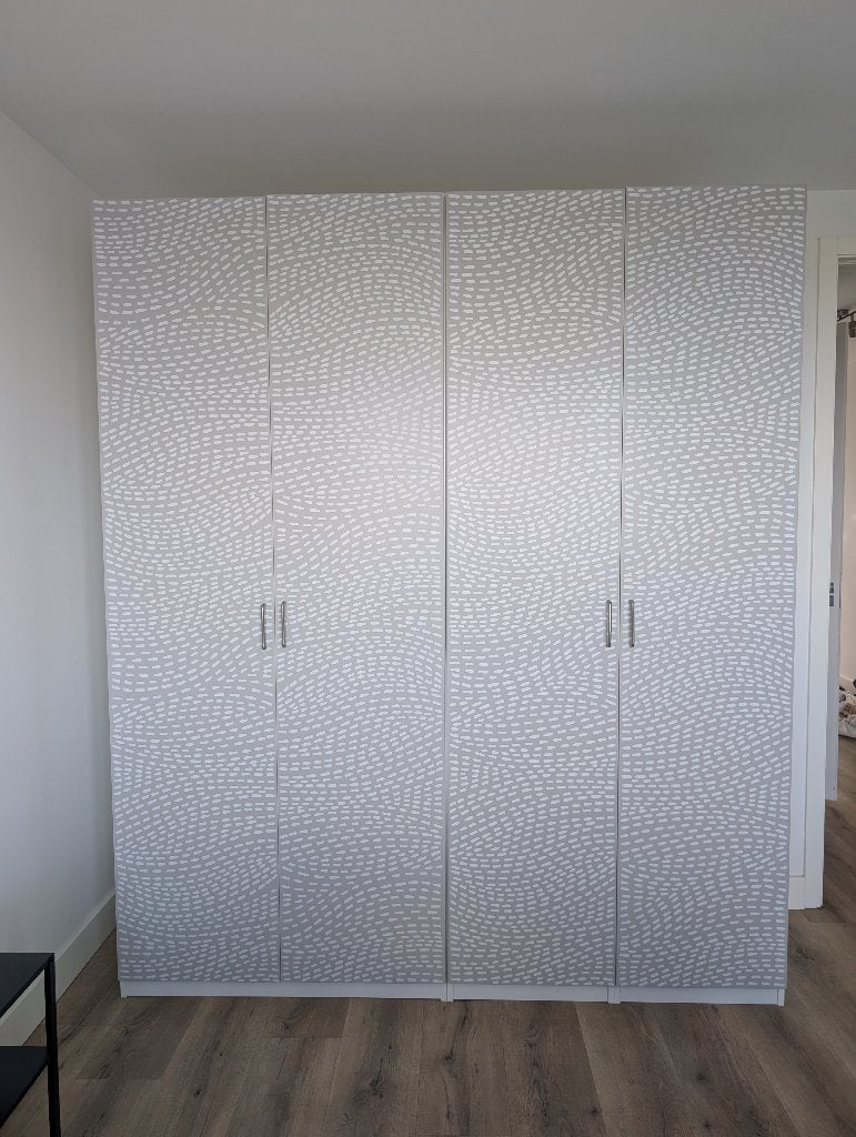 IKEA PAX Kledingkast, 200x60x236, Grijs Witte Deuren - 2 jr, Ophalen, 200 cm of meer, 150 tot 200 cm, Met klep(pen)
