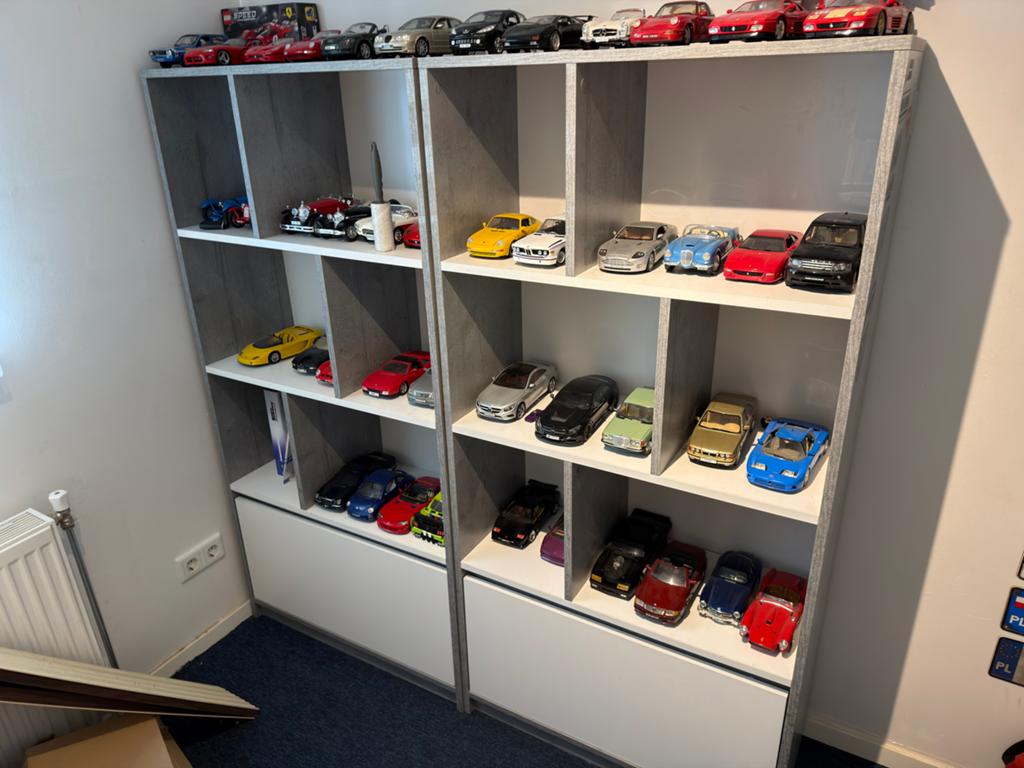2x JYSK billund Boekenkast met lades, Ophalen, Gebruikt, 50 tot 100 cm, Met lade(s)