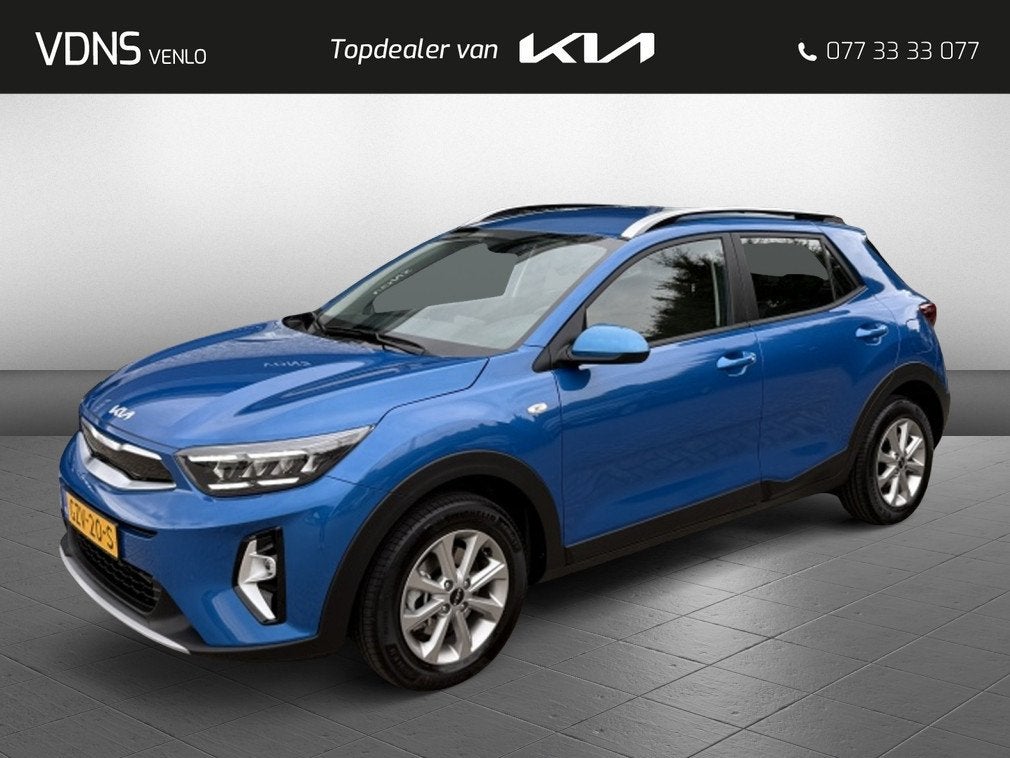 Kia Stonic 1.0 T-GDi MHEV DynamicLine NAVI + CAMERA, Voorwielaandrijving, Blauw, 100 pk, Origineel Nederlands
