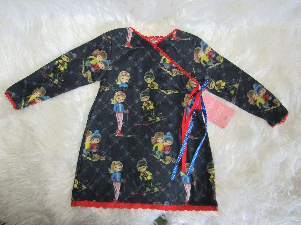 Frolijk jurkje met hippe retro print maat 86 / 92 jurk Nieuw, Meisje, Jurkje of Rokje, Nieuw, Ophalen of Verzenden