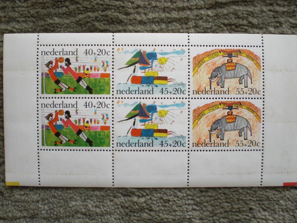 Velletje Kinderpostzegels 1976 Postfris, Postzegels en Munten, Postzegels | Nederland, Ophalen of Verzenden, Na 1940, Postfris