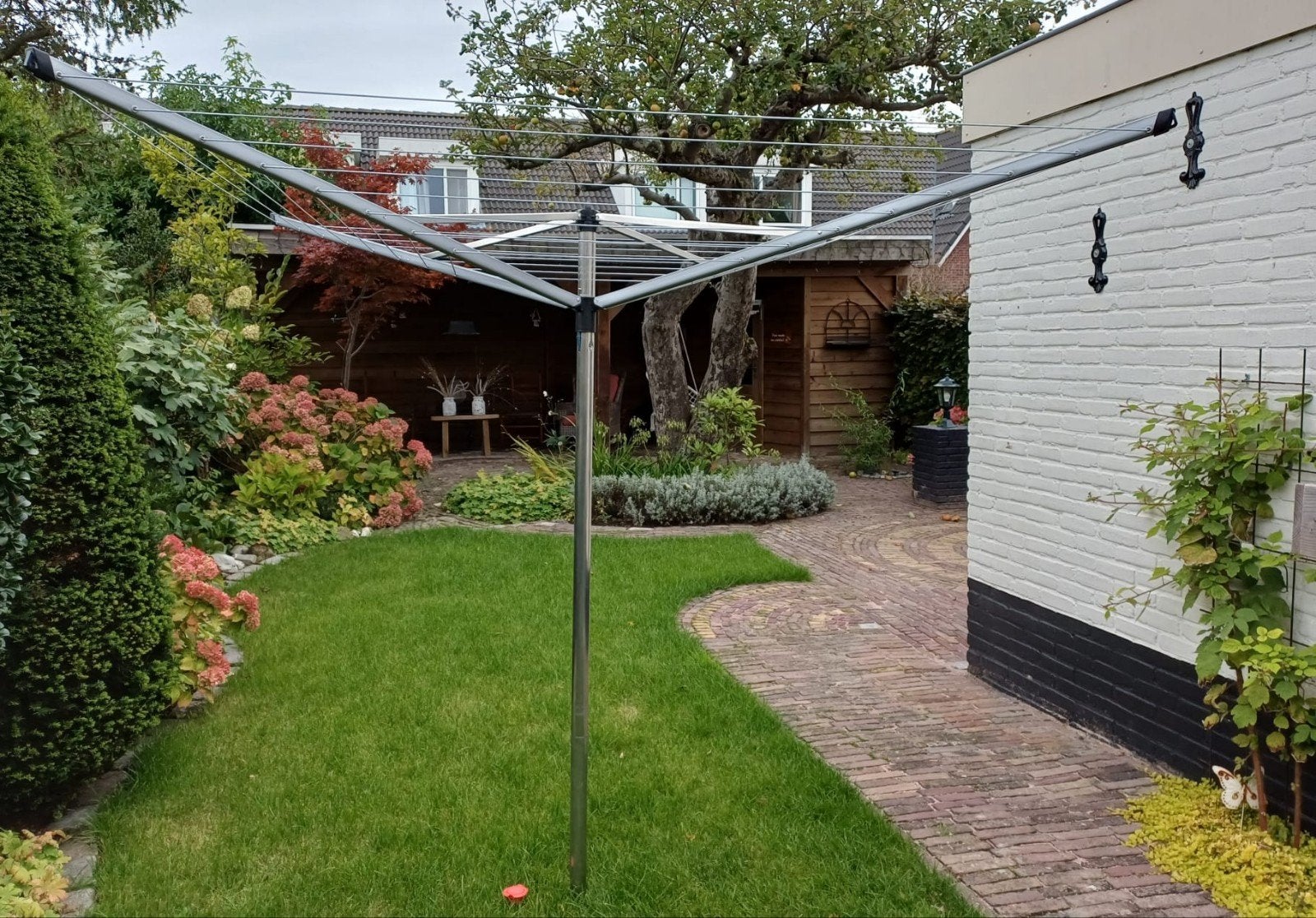Brabantia Droogmolen met Hoes -  1 jaar oud, Ophalen, Zo goed als nieuw, Droogmolen
