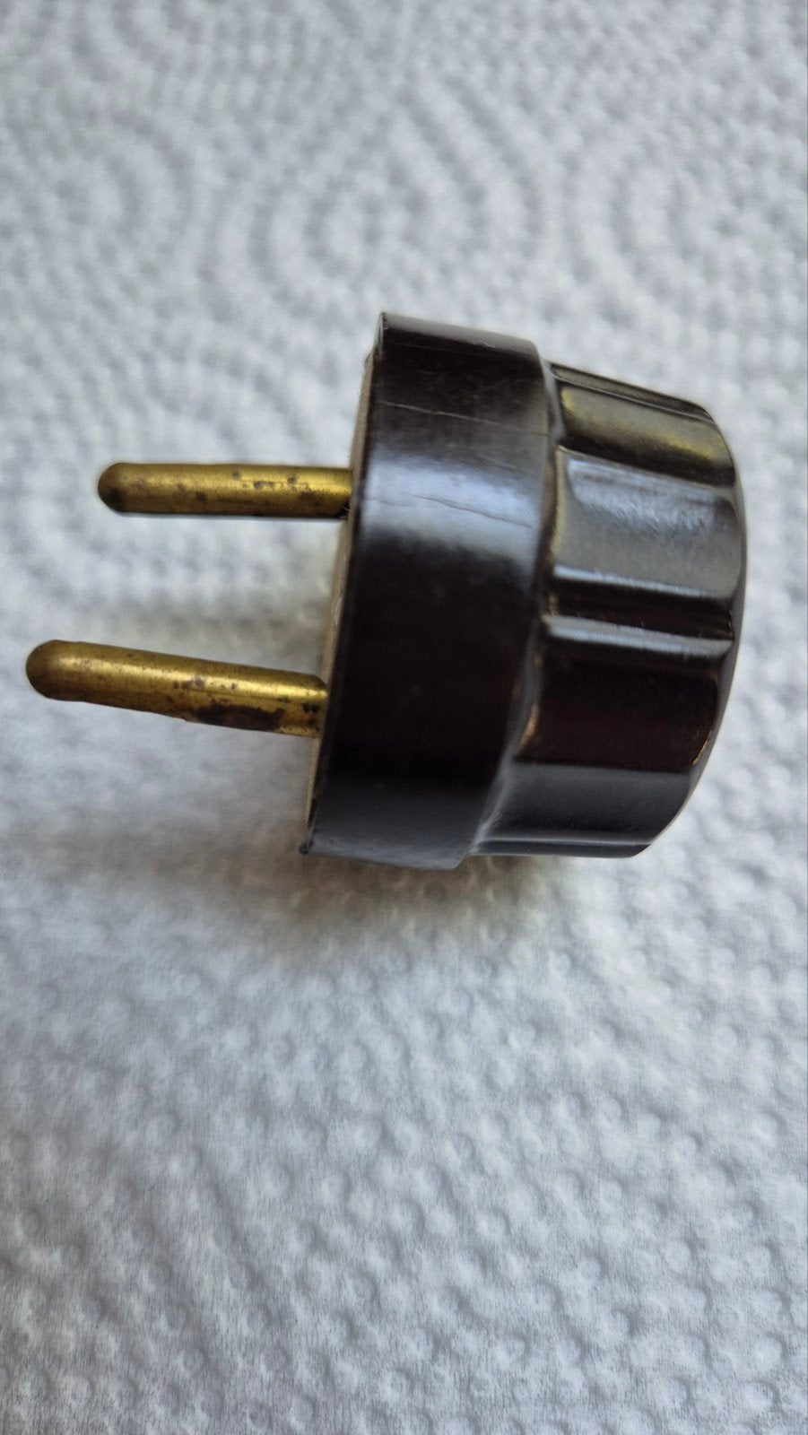Vintage bruine bakelieten Eagle Ampex adapter Eagle USA, Ophalen of Verzenden